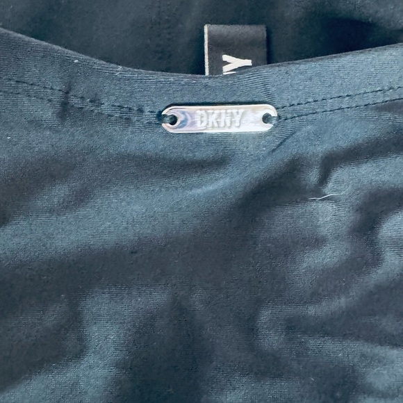 DKNY Black Strapless Ruched One-Piece Swimsuit - Picture 5 of 8